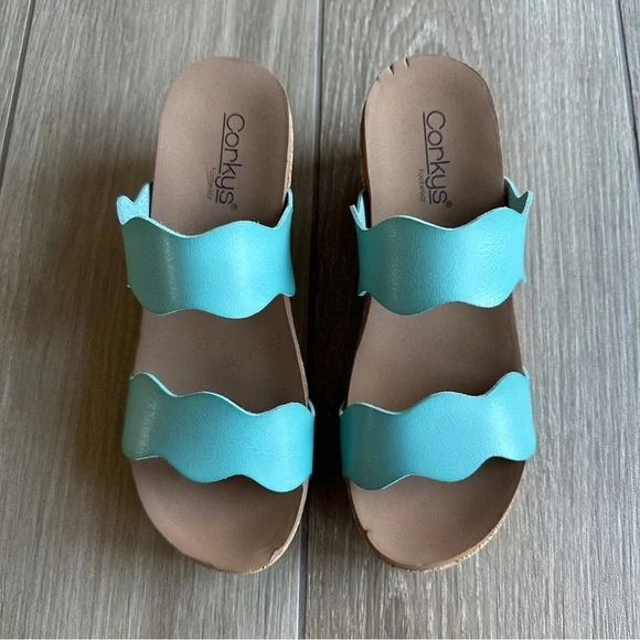 NEW Corkys Obviously Wedge Sandal Size 9 - Picture 4 of 12